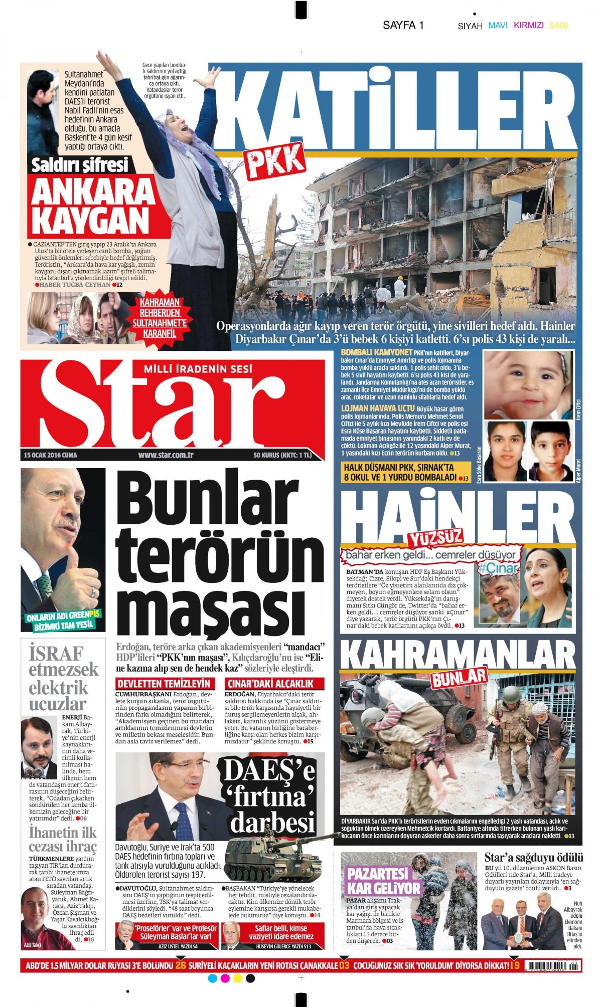 Gazeteler bugün ne yazdı? - 1