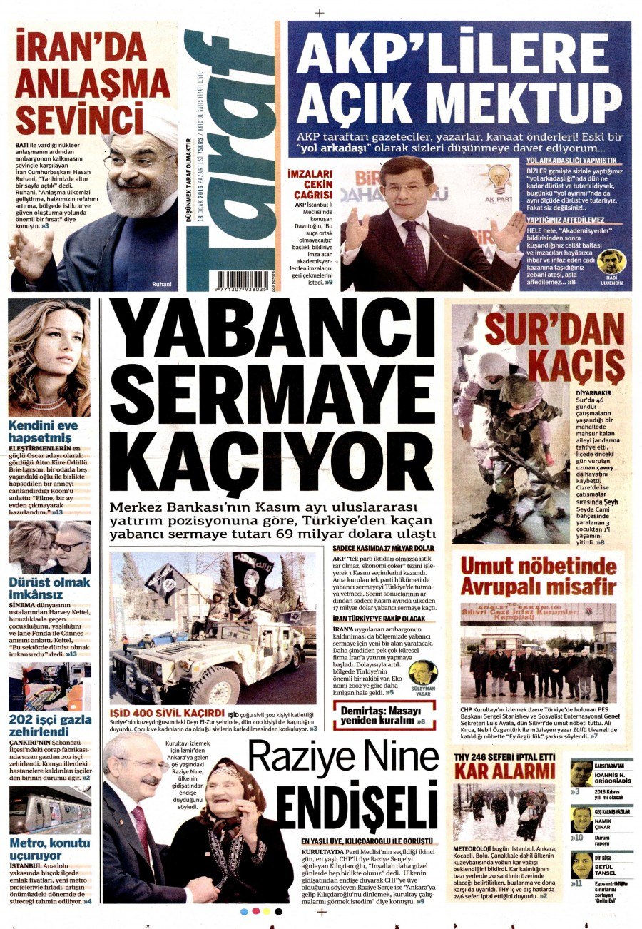 Gazeteler bugün ne yazdı? - 616
