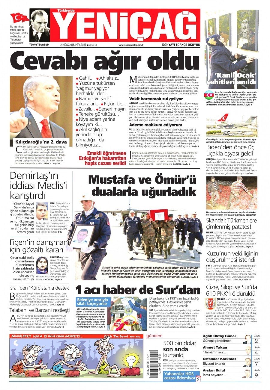 Gazeteler bugün ne yazdı? - 12