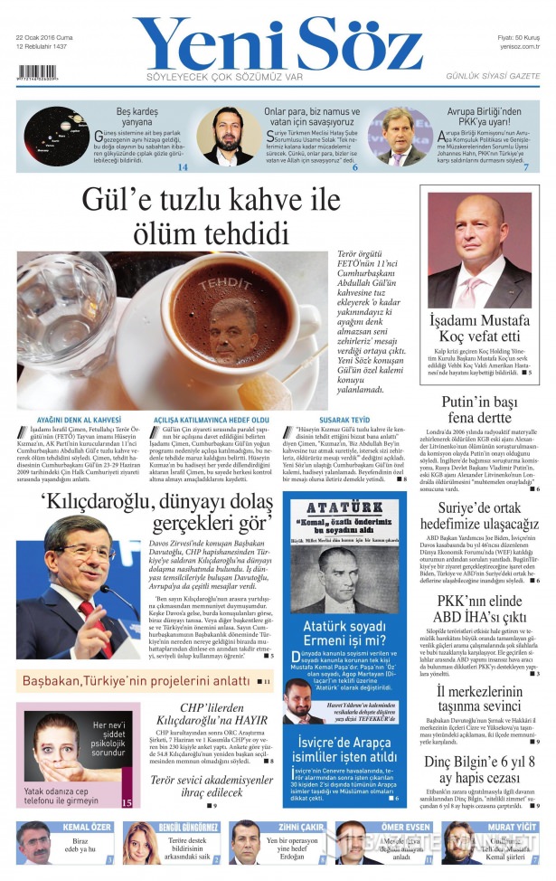 Gazeteler bugün ne yazdı? - 501