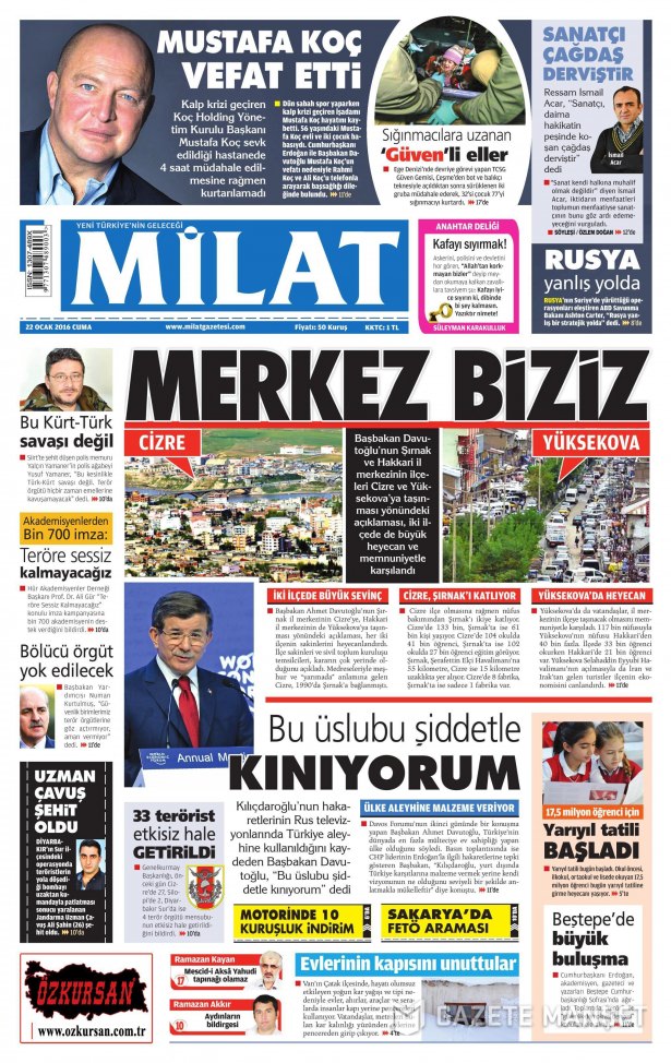 Gazeteler bugün ne yazdı? - 696