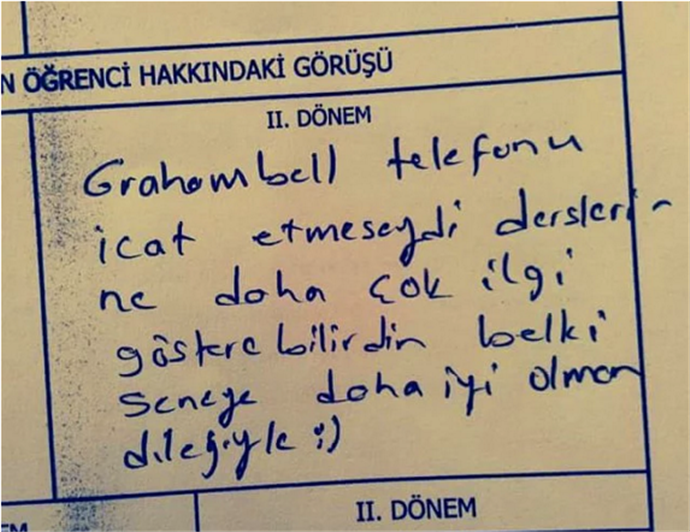 Öğretmenlerden komik karne yorumları - 823