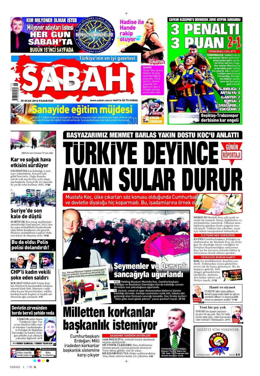 Gazeteler bugün ne yazdı? - 8