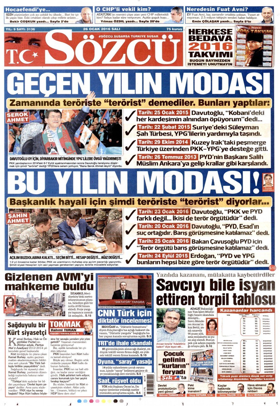 Gazeteler bugün ne yazdı? - 20