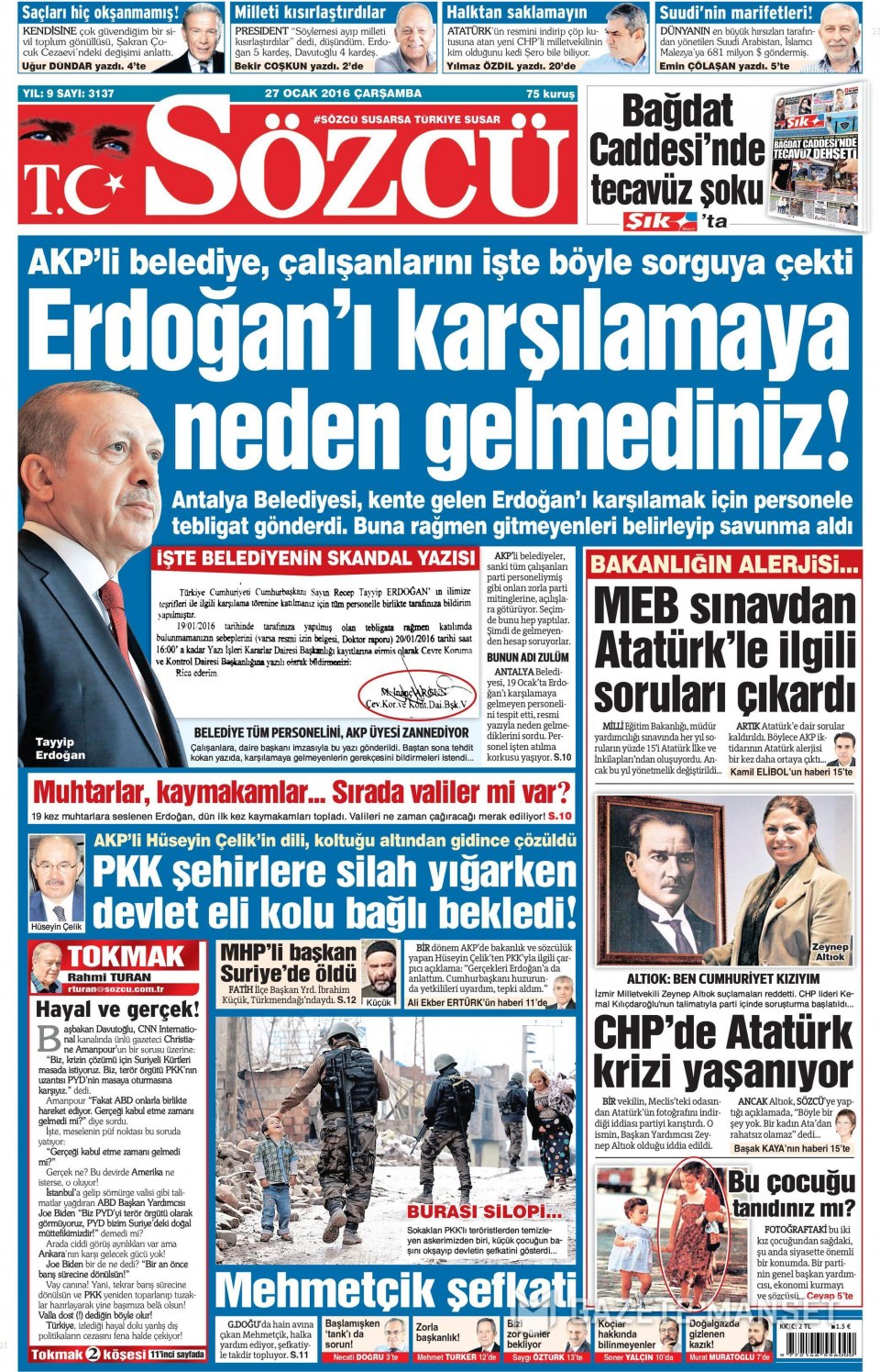 Gazeteler bugün ne yazdı? - 570