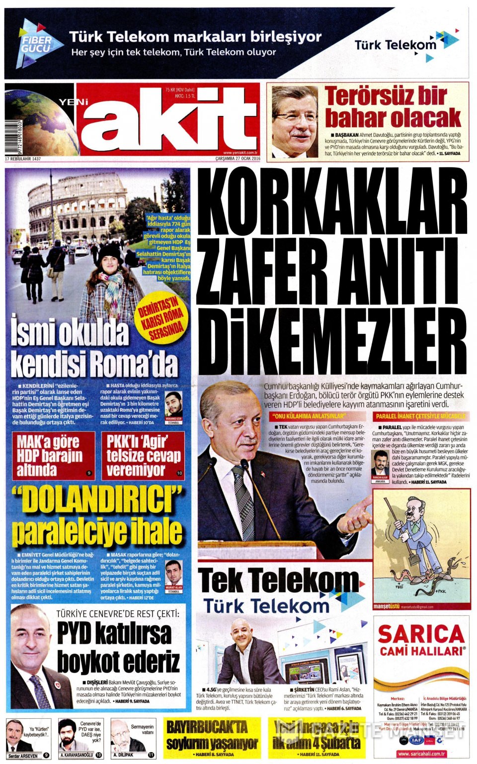 Gazeteler bugün ne yazdı? - 737