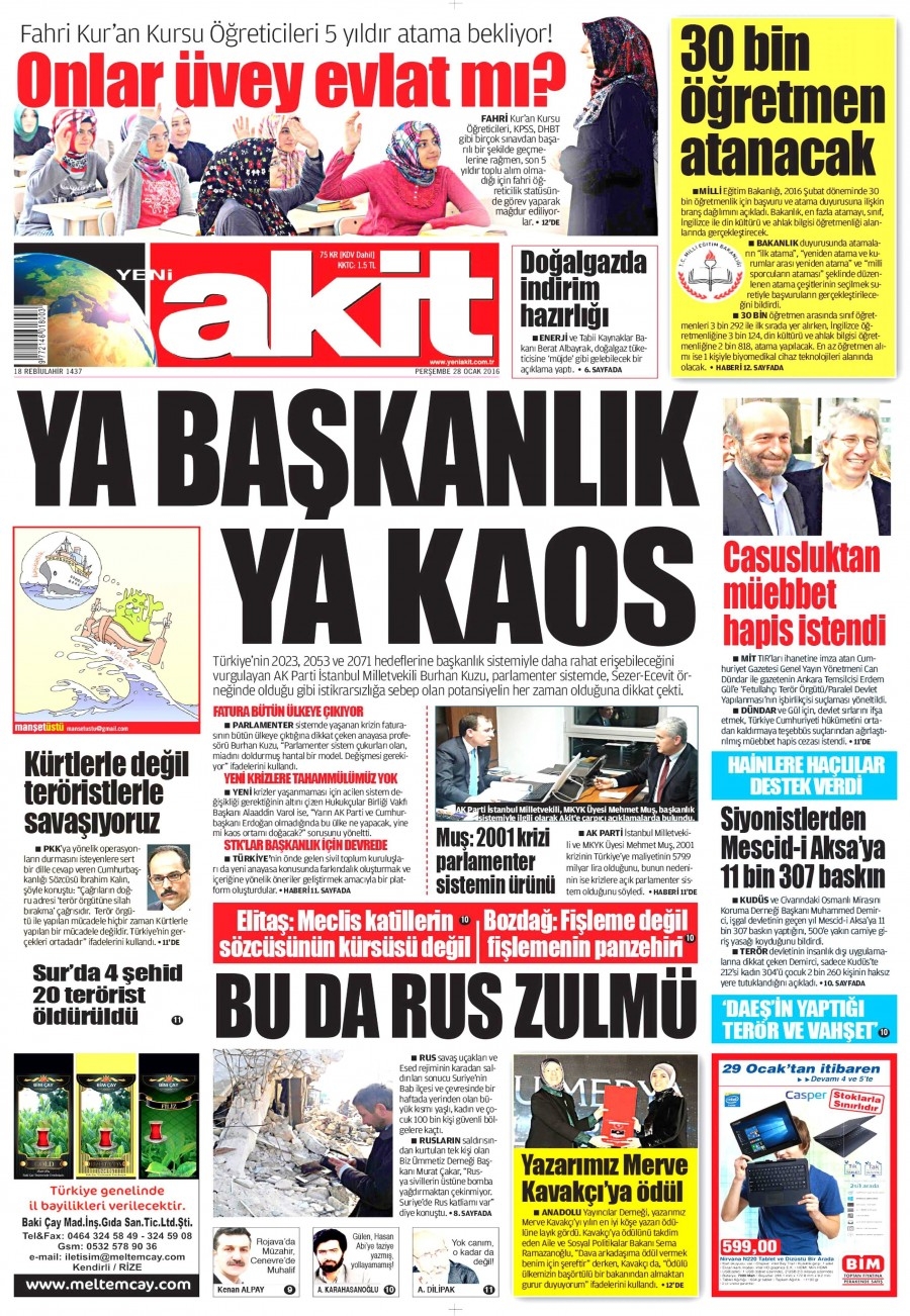 Gazeteler bugün ne yazdı? - 30