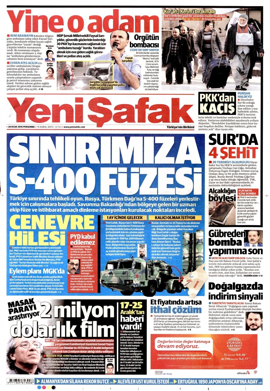 Gazeteler bugün ne yazdı? - 1