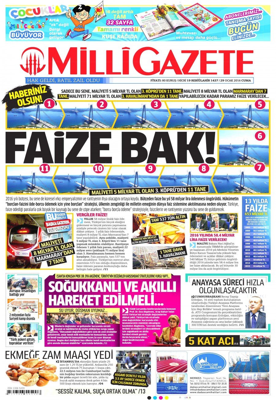 Gazeteler bugün ne yazdı? - 692