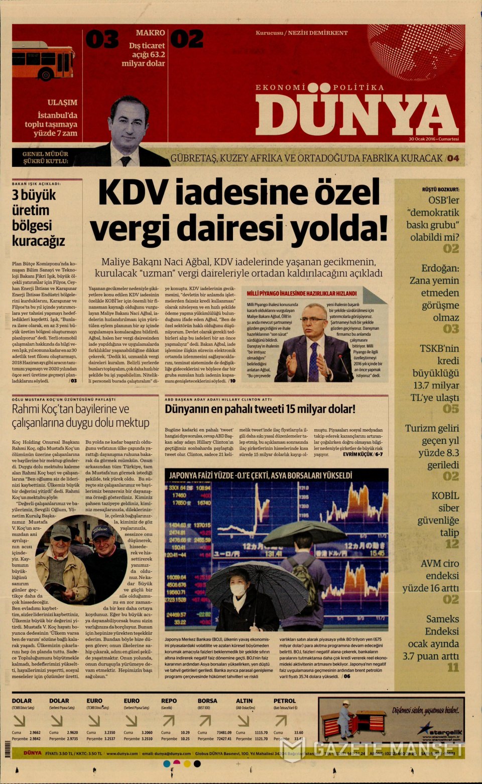 Gazeteler bugün ne yazdı? - 645