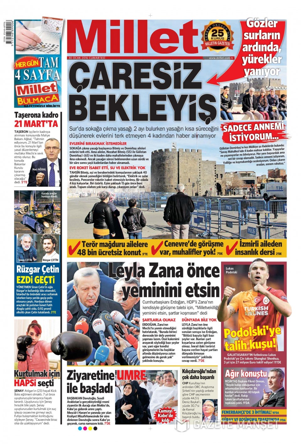 Gazeteler bugün ne yazdı? - 832