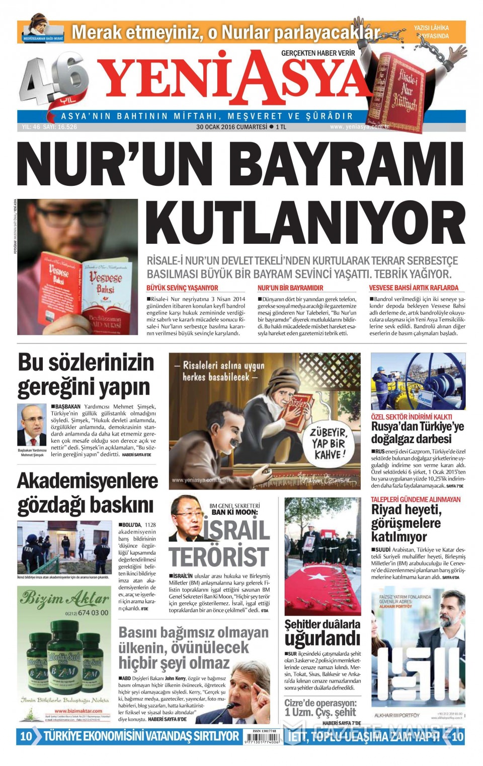 Gazeteler bugün ne yazdı? - 801