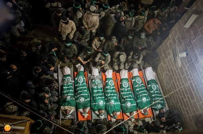 Gazze'de tünel şehitlerini 250 bin kişi uğurladı - 4