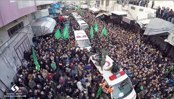 Gazze'de tünel şehitlerini 250 bin kişi uğurladı - 6