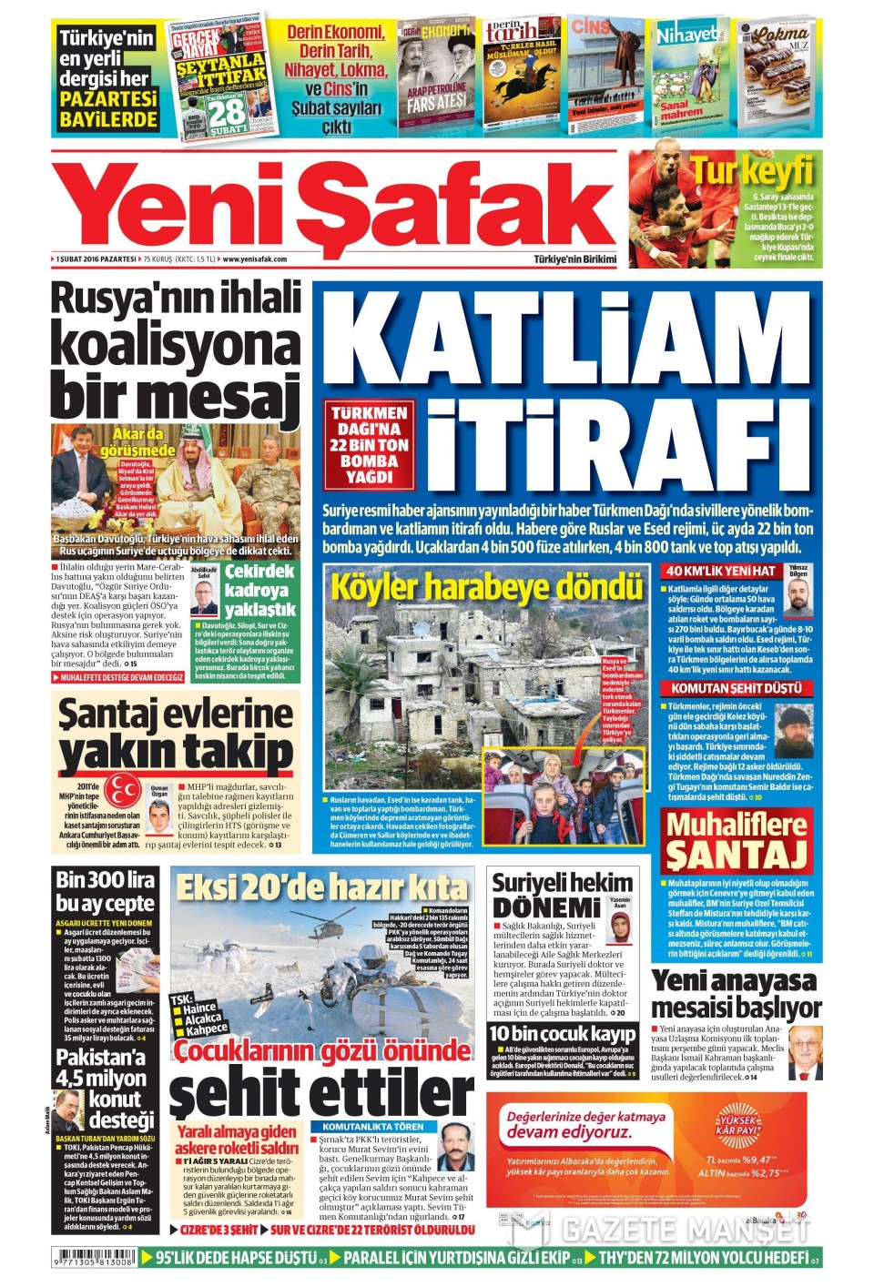 Gazeteler bugün ne yazdı? - 892