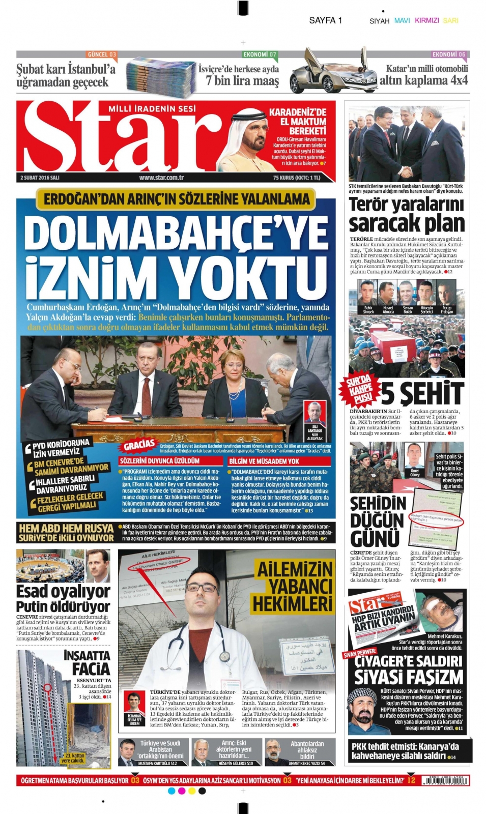 Gazeteler bugün ne yazdı? - 1