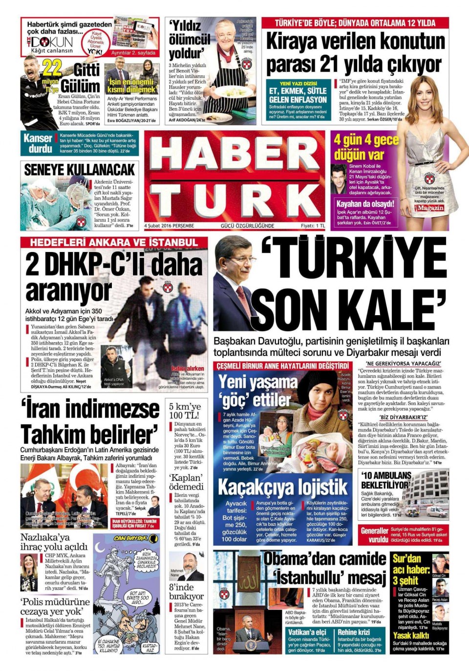 Gazeteler bugün ne yazdı? - 738