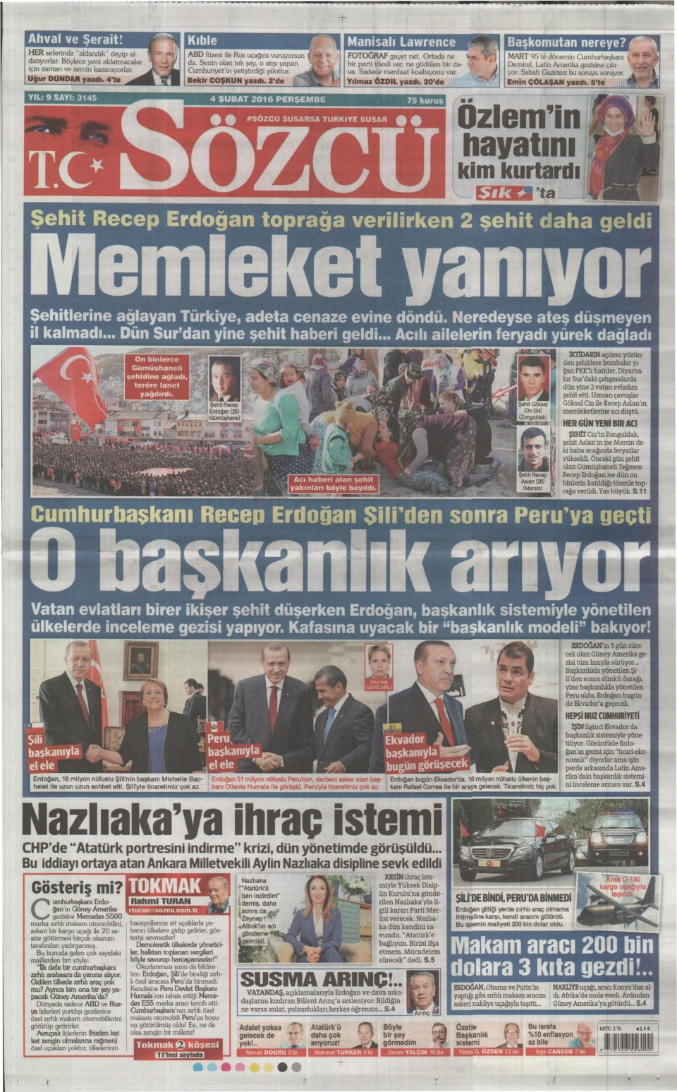 Gazeteler bugün ne yazdı? - 670