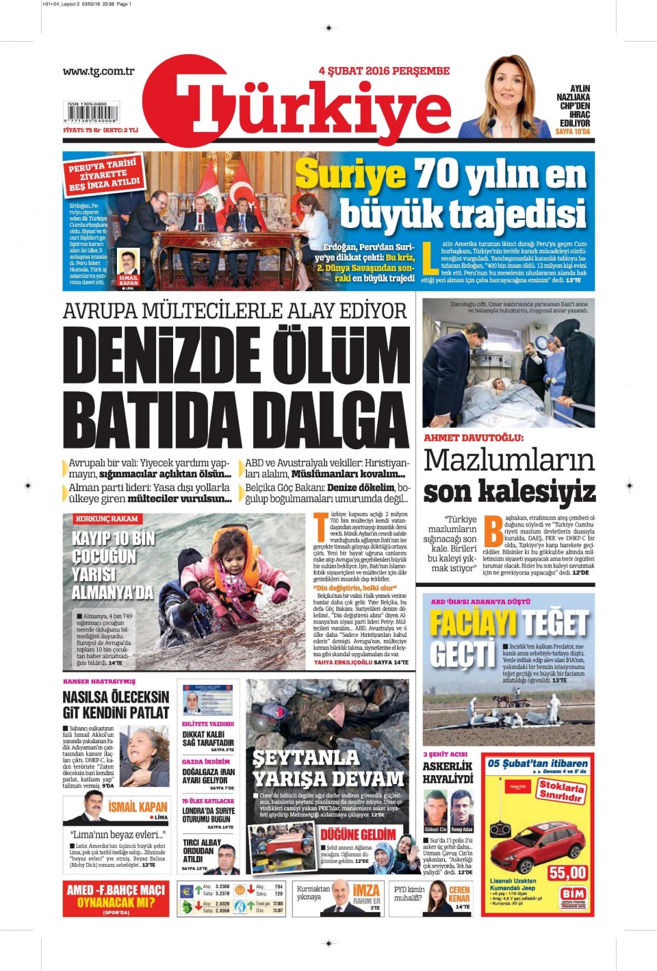 Gazeteler bugün ne yazdı? - 600