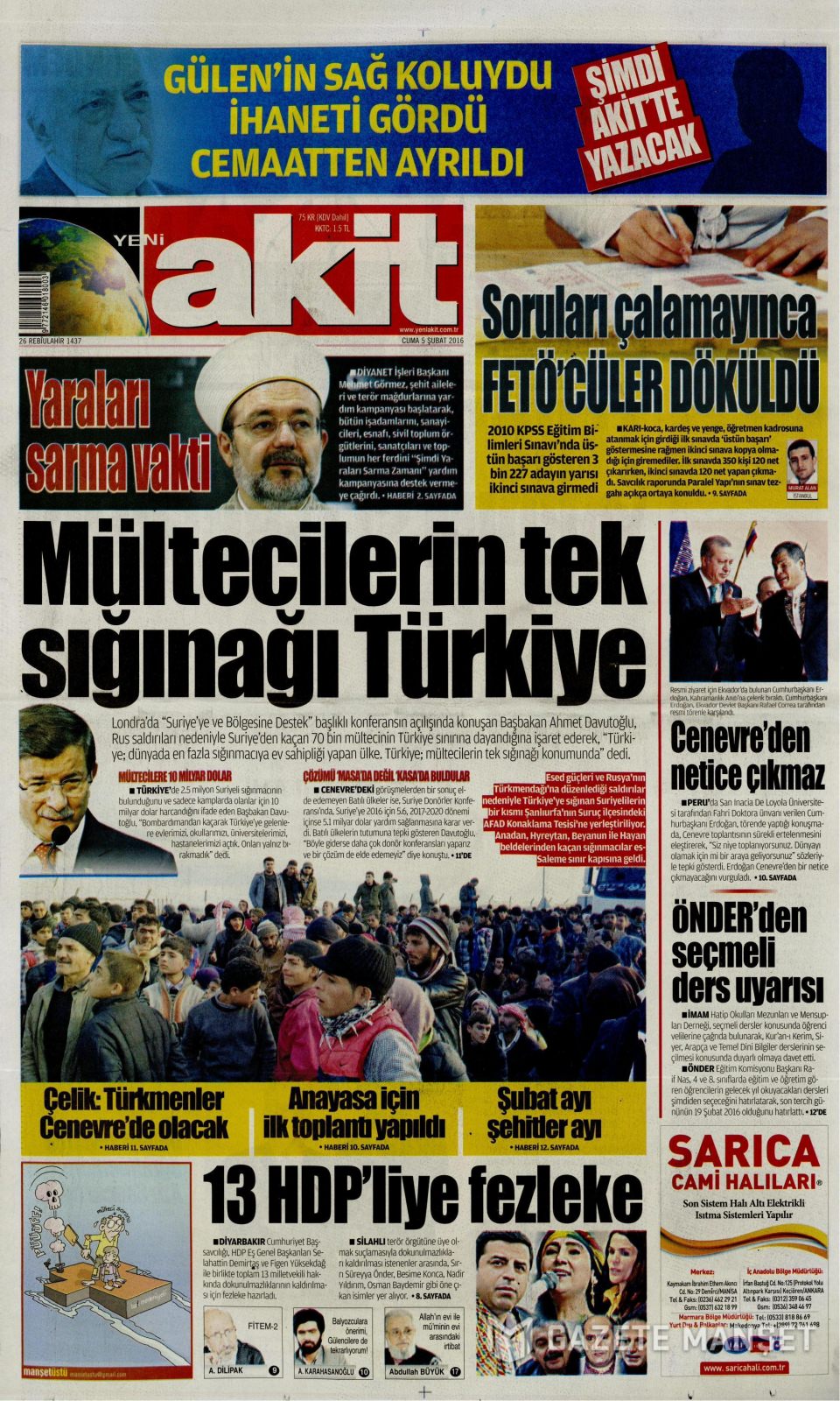 Gazeteler bugün ne yazdı? - 6