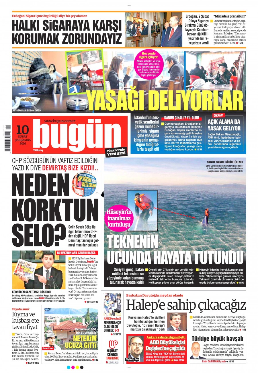 10 Şubat 2016 gazete manşetleri - 644