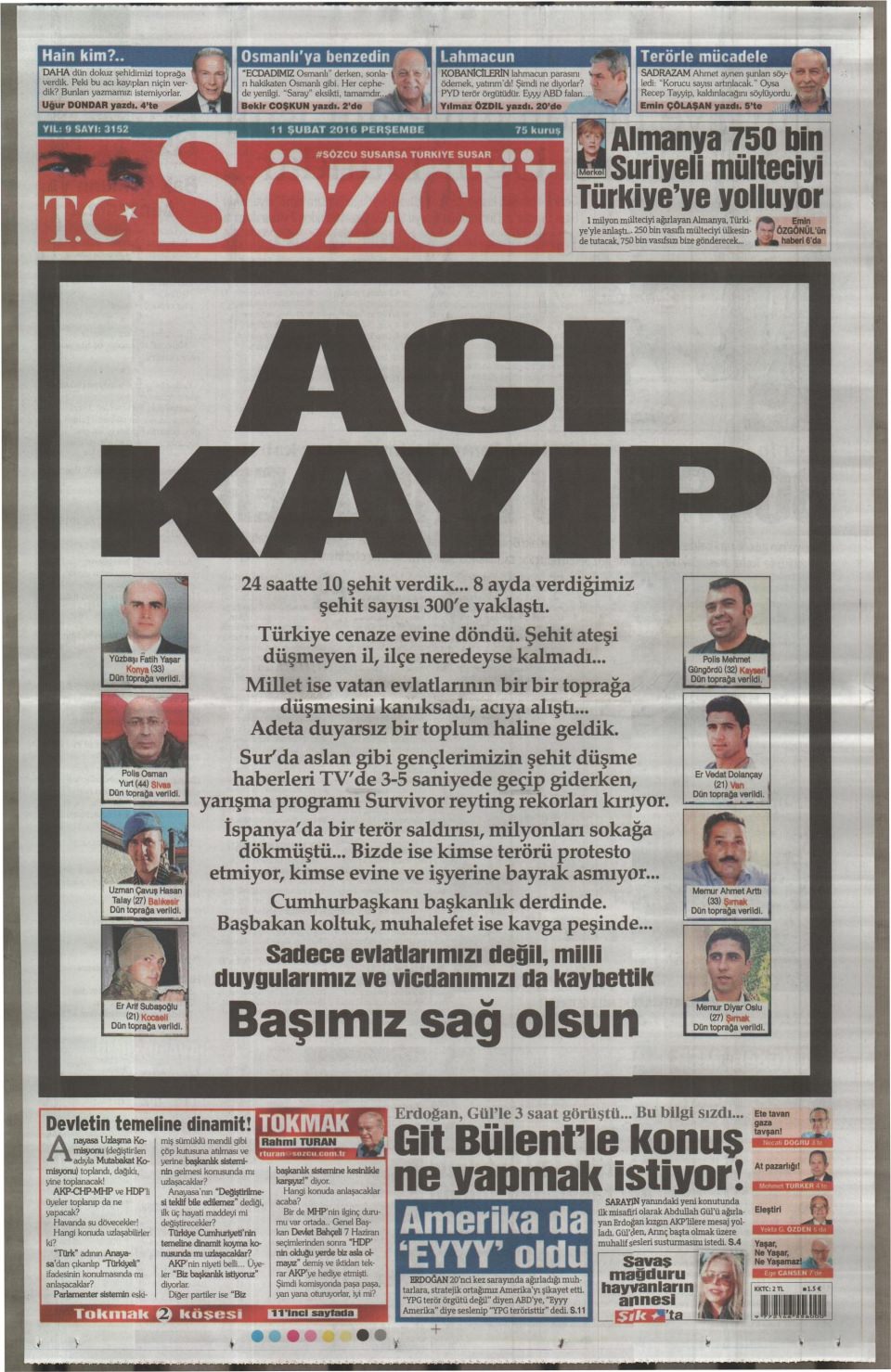 Gazeteler bugün ne yazdı? - 25