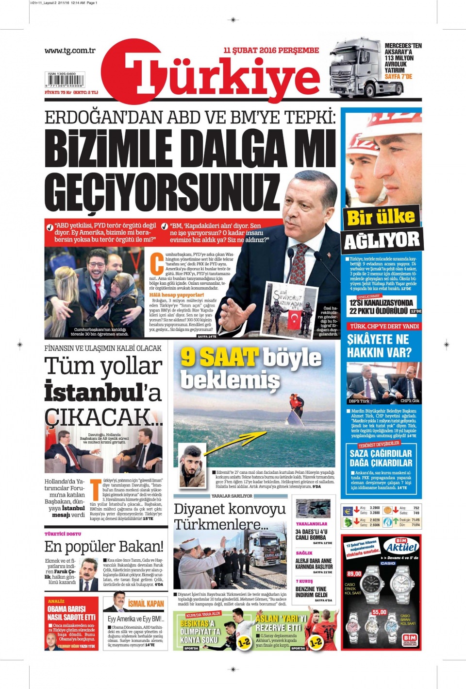 Gazeteler bugün ne yazdı? - 15