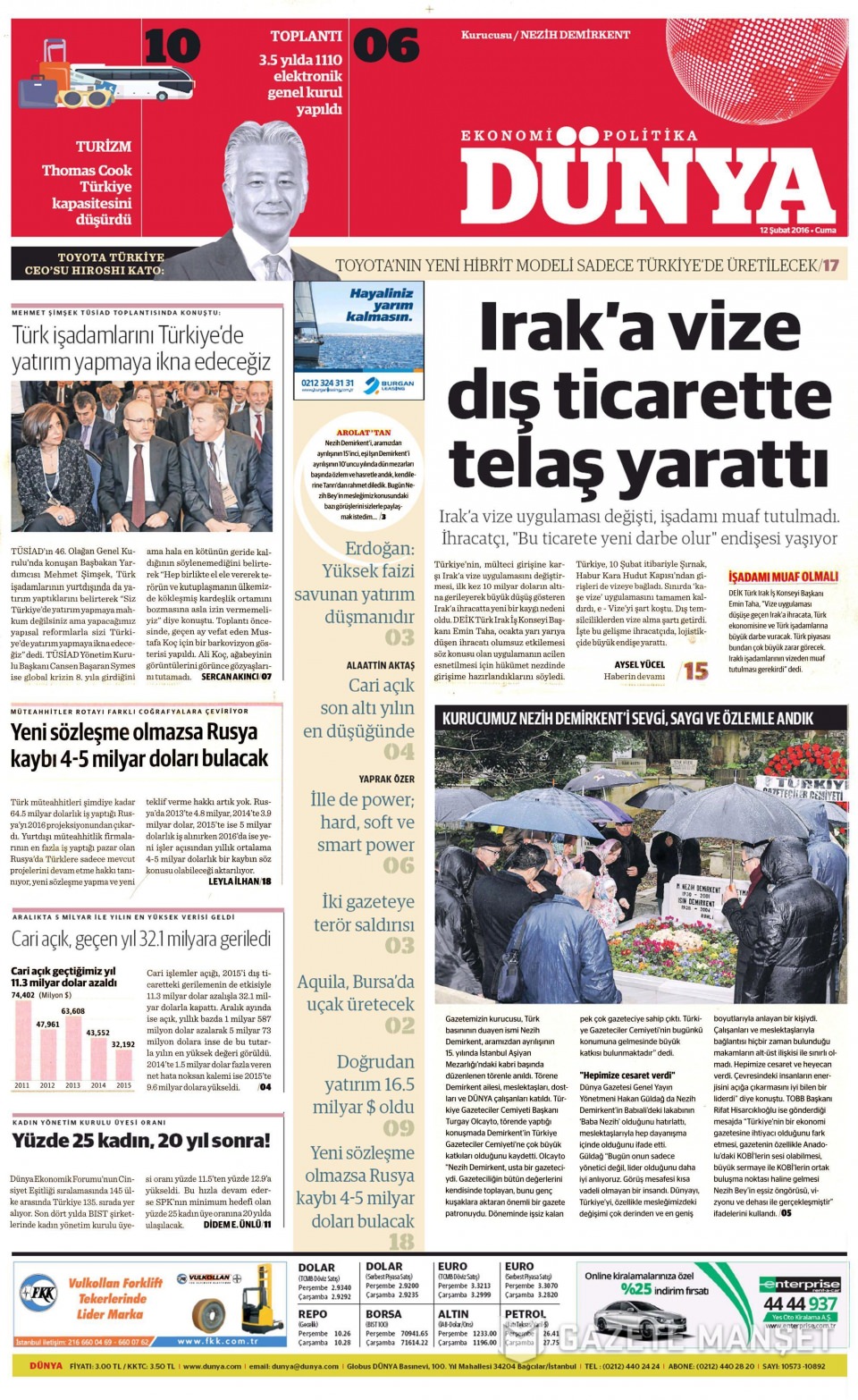 Gazeteler bugün ne yazdı? - 16