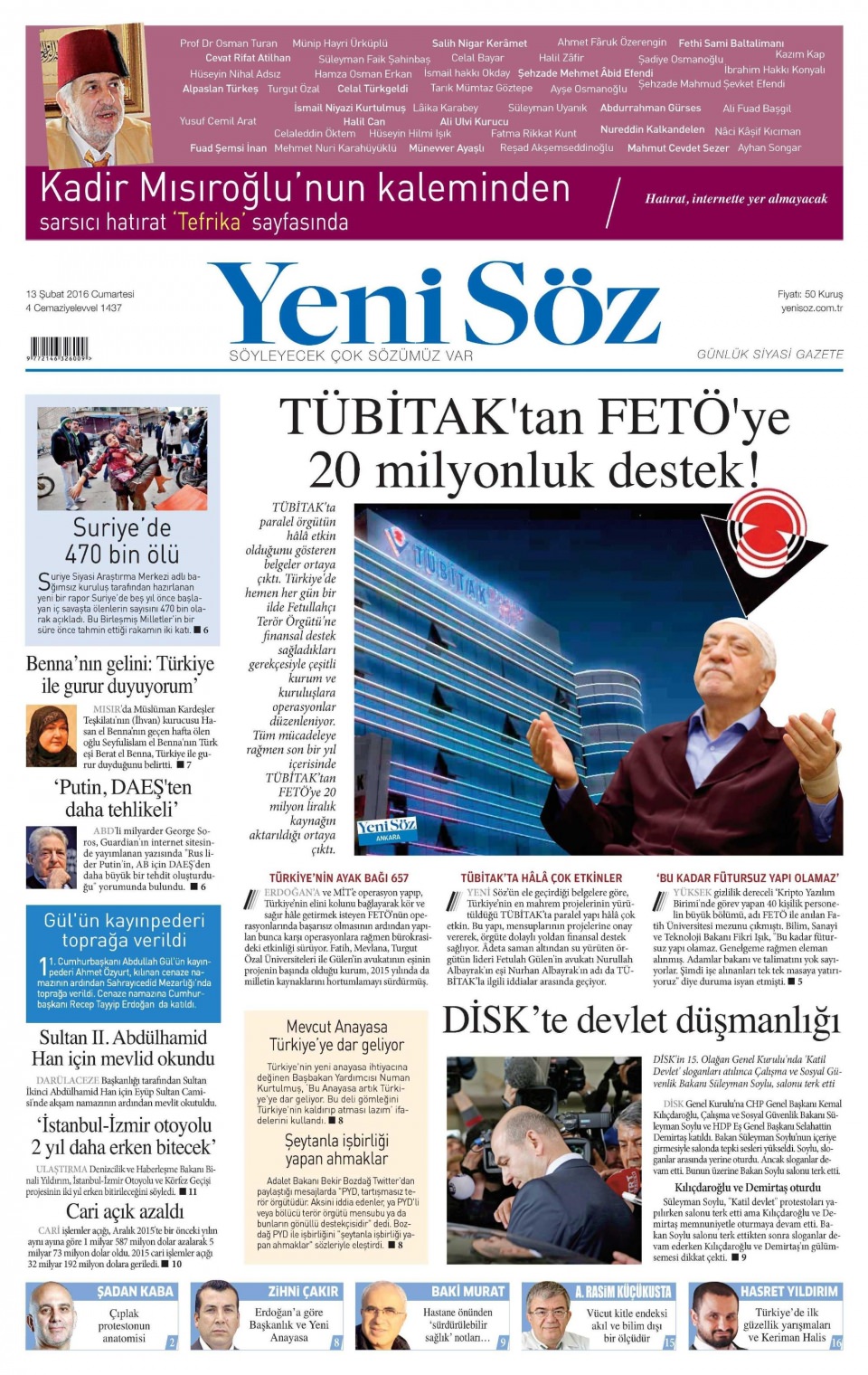 Gazeteler bugün ne yazdı? - 16