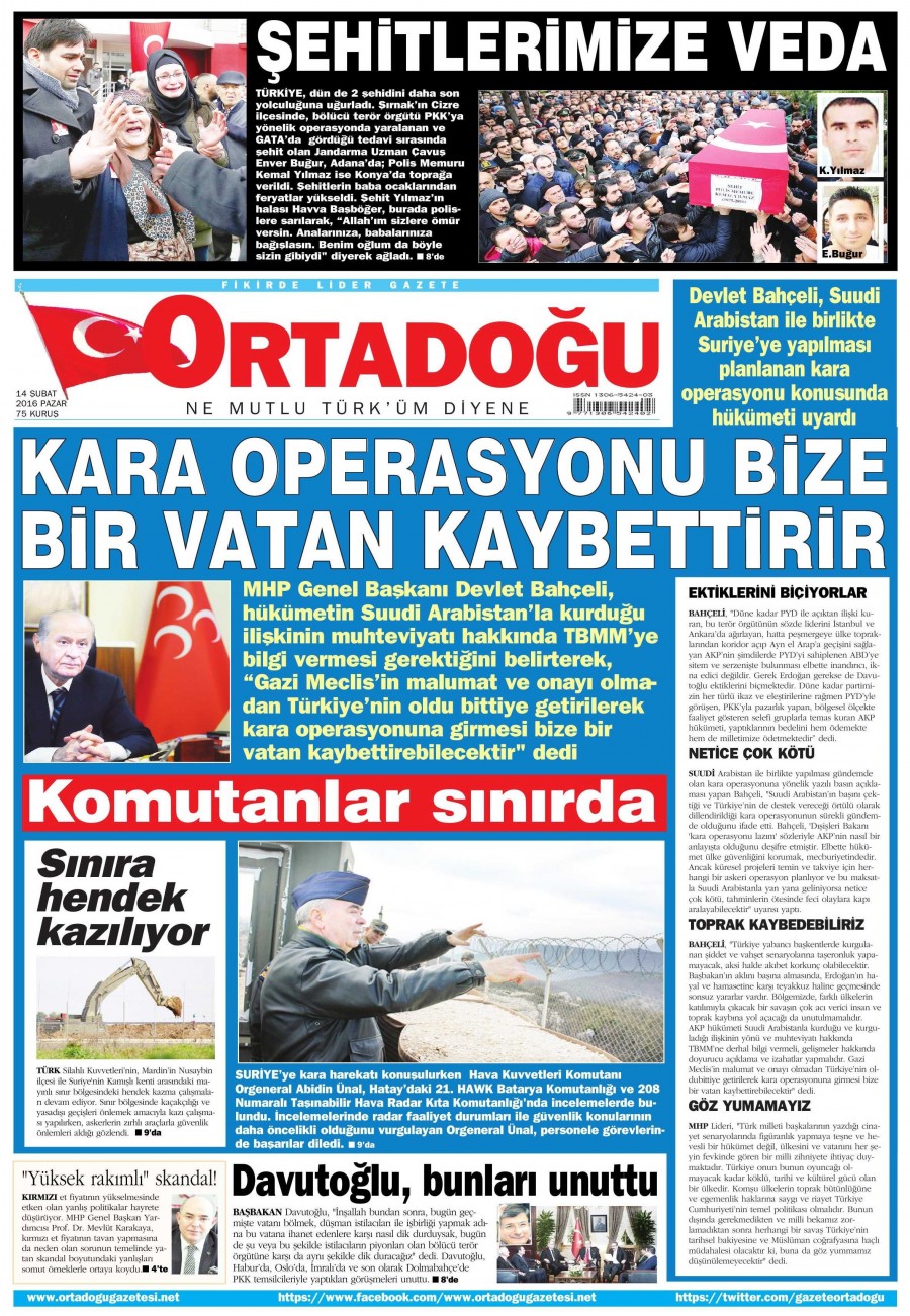 Tek tıkla günün gazete manşetleri - 16