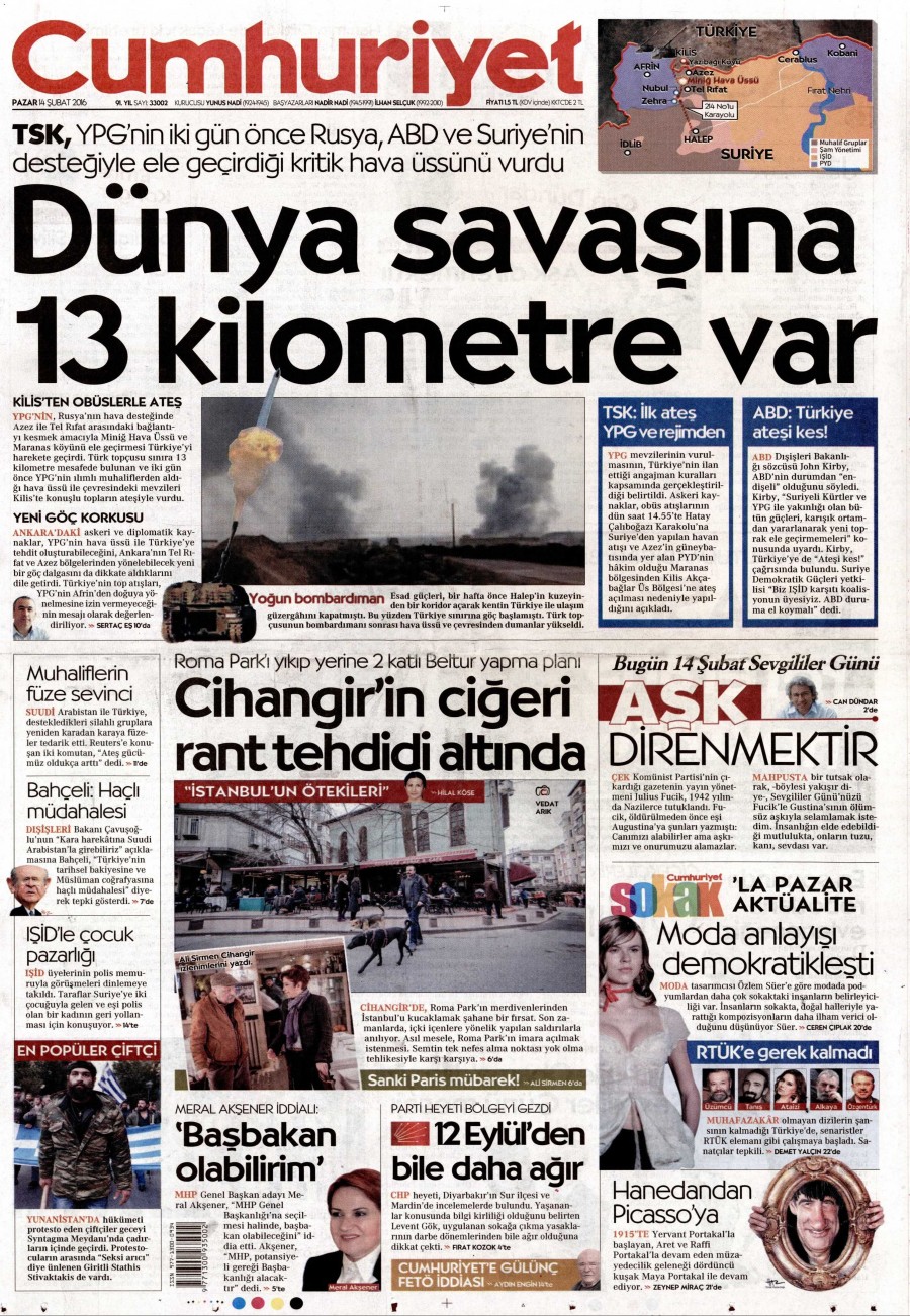 Tek tıkla günün gazete manşetleri - 15