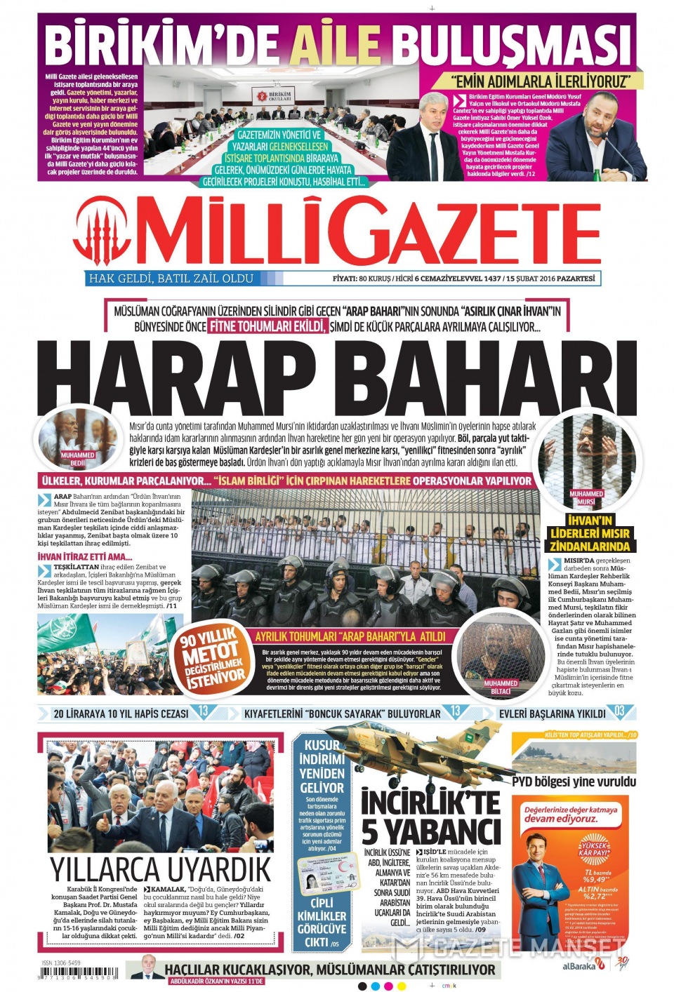 Gazeteler bugün ne yazdı? - 1