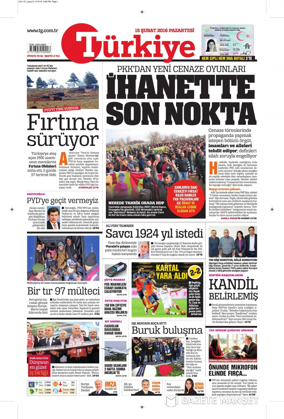 Gazeteler bugün ne yazdı? - 13