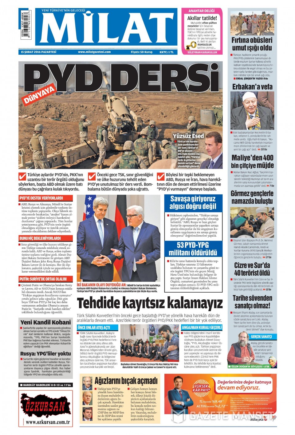 Gazeteler bugün ne yazdı? - 19