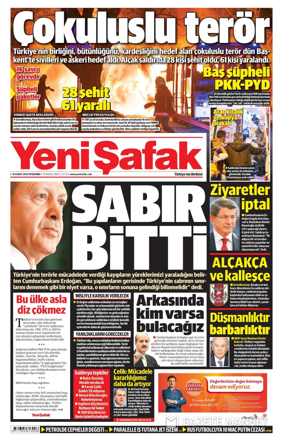 Gazeteler bugün ne yazdı? - 941