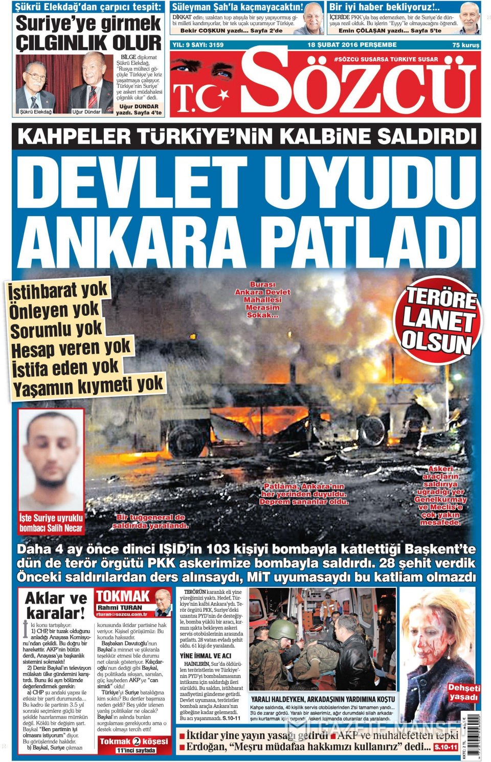 Gazeteler bugün ne yazdı? - 775