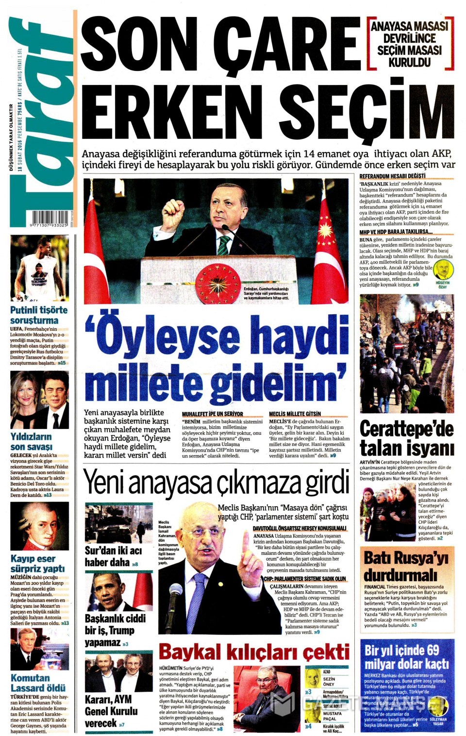 Gazeteler bugün ne yazdı? - 654