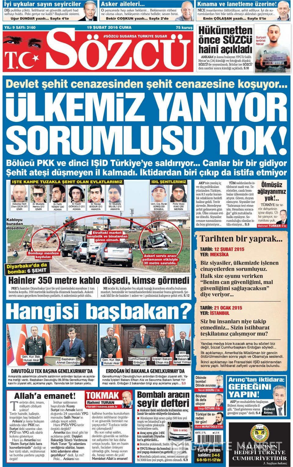 Gazeteler bugün ne yazdı? - 764