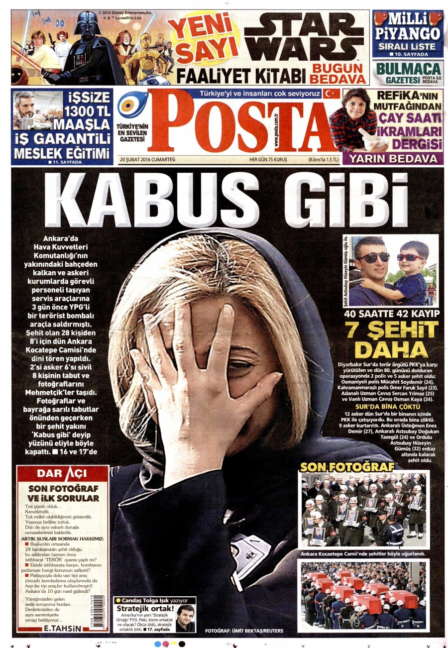 Günün gazete manşetleri (20 Şubat 2016) - 804