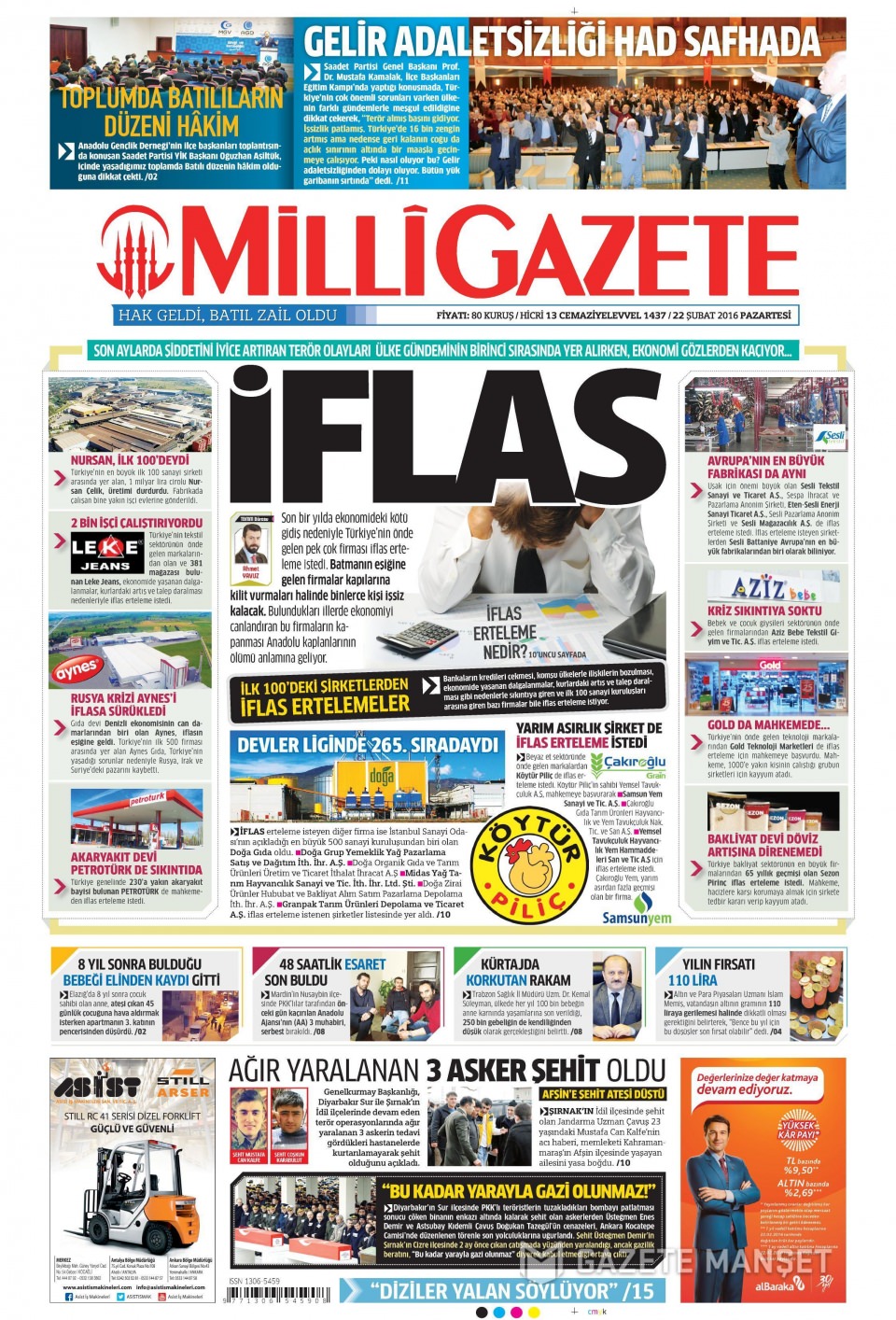 Gazeteler bugün ne yazdı? - 801