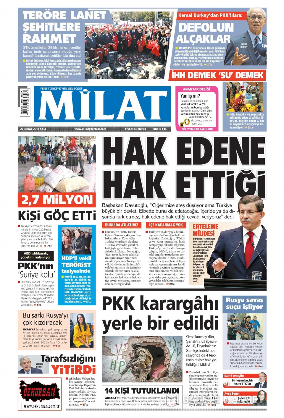 Gazeteler bugün ne yazdı? - 503