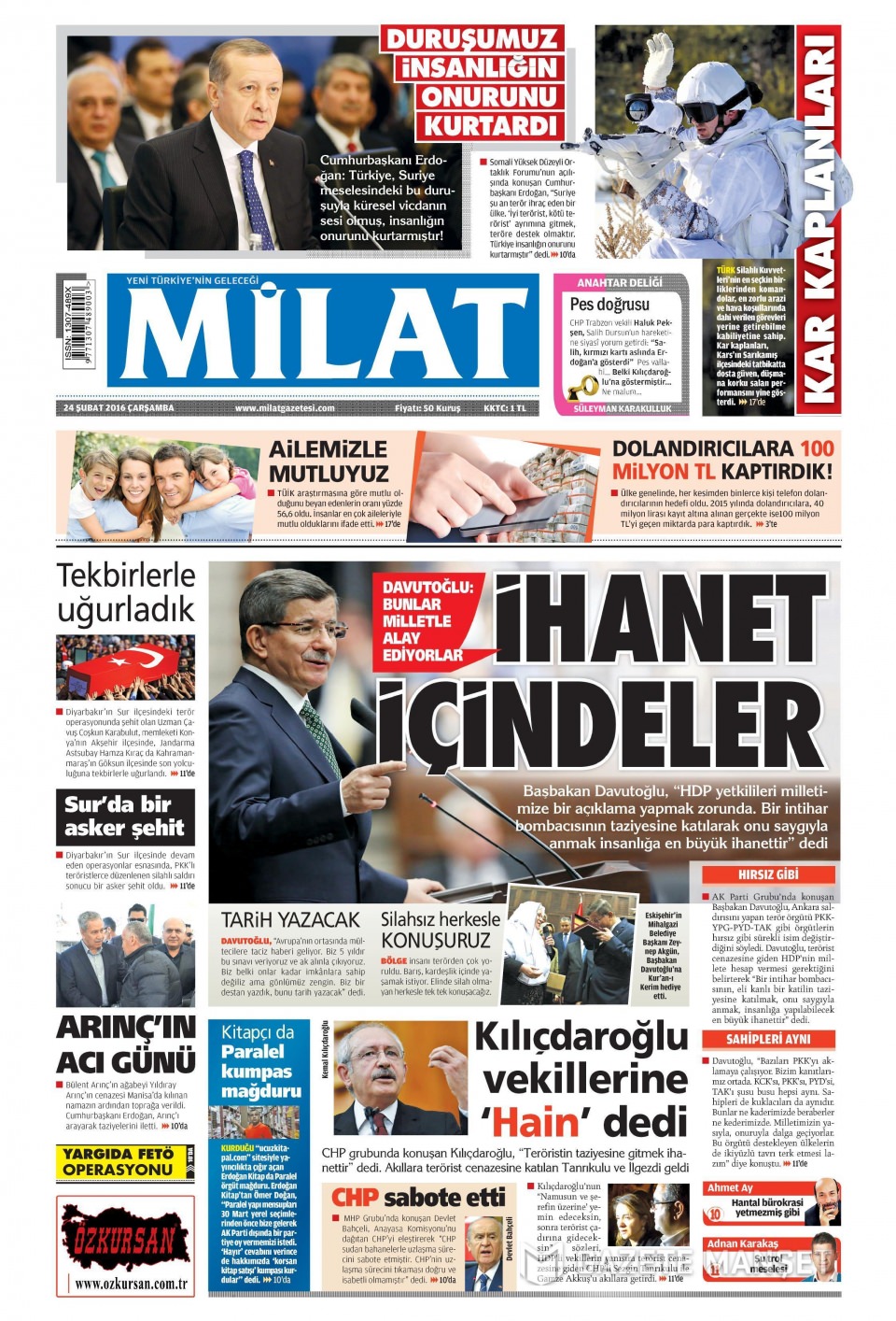 Gazeteler bugün ne yazdı? - 784