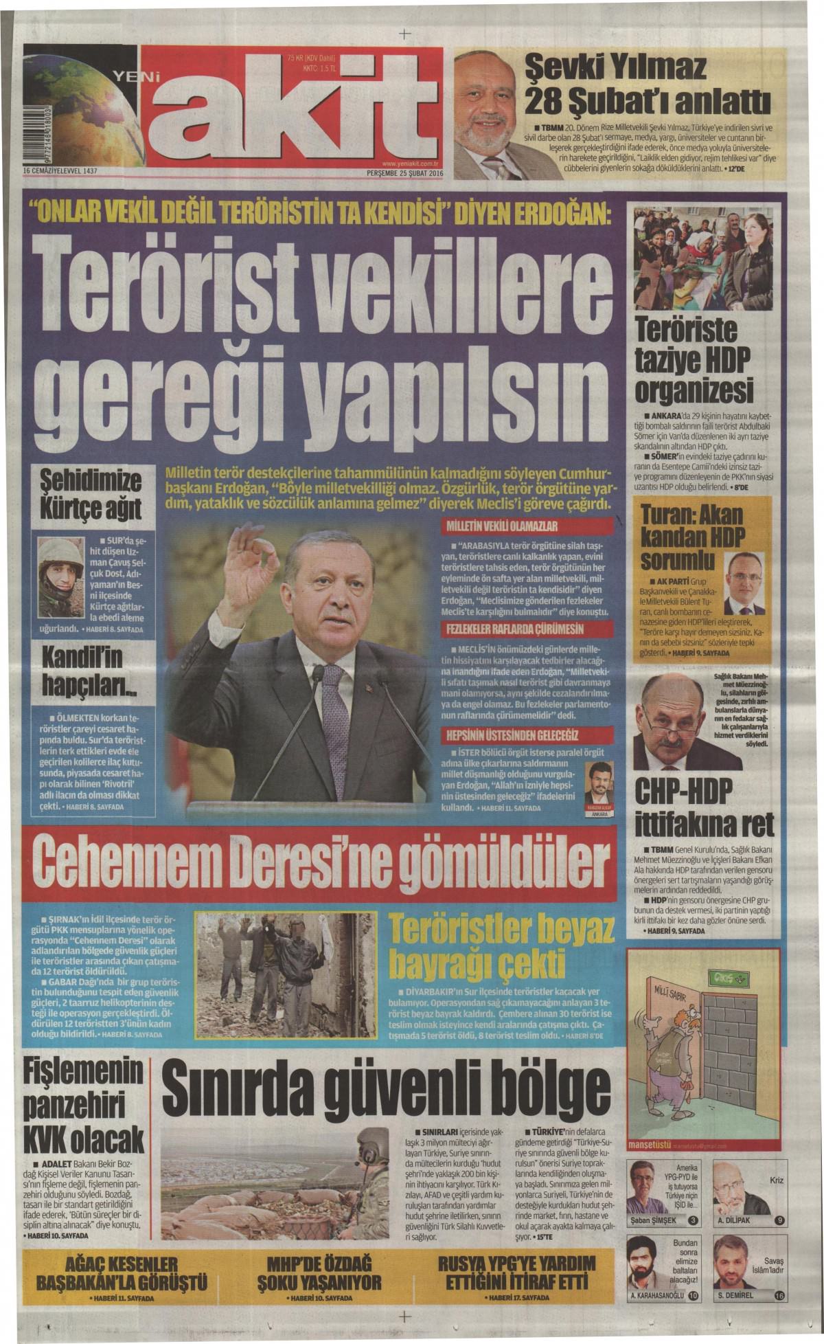 Gazeteler bugün ne yazdı? - 576