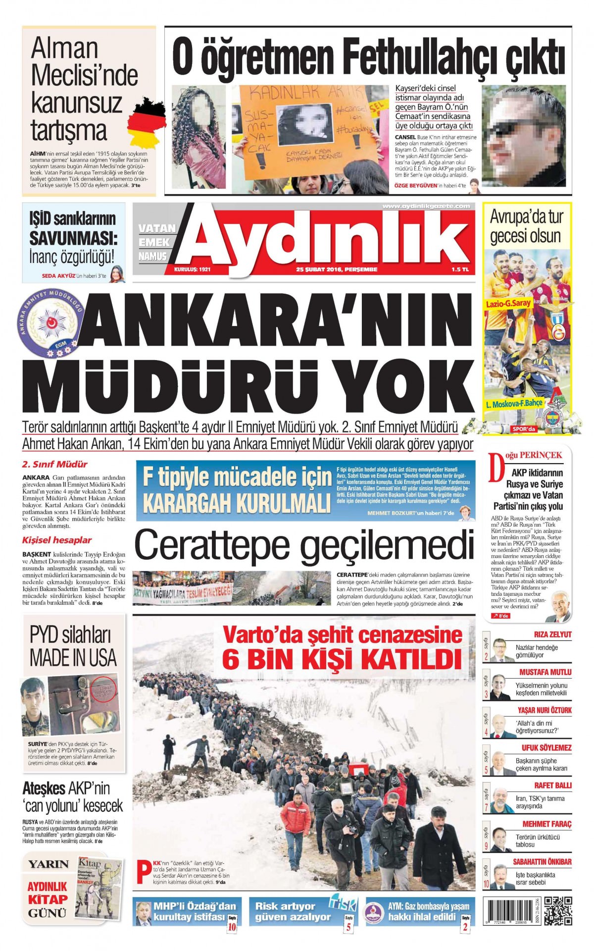 Gazeteler bugün ne yazdı? - 752