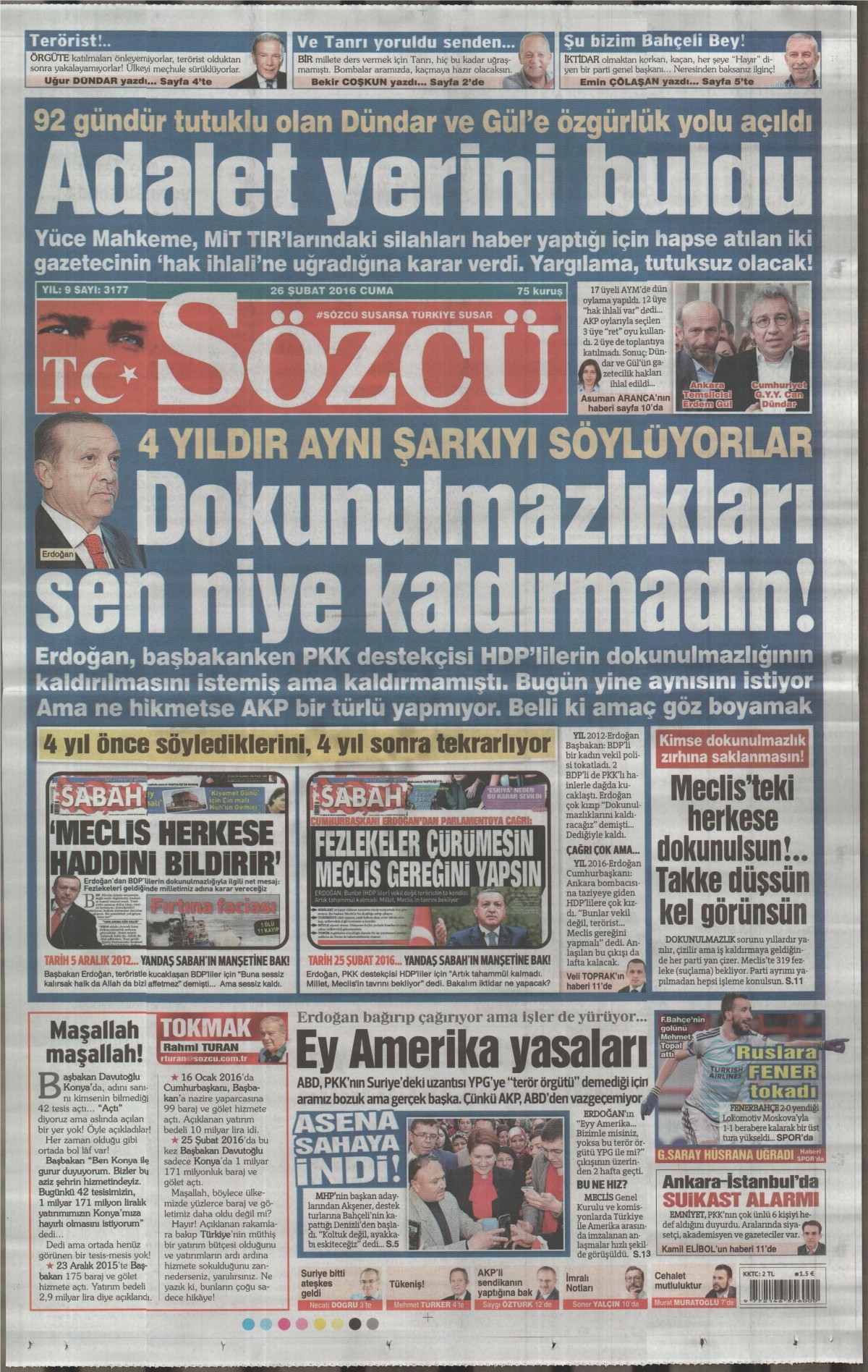 Gazeteler bugün ne yazdı? - 5