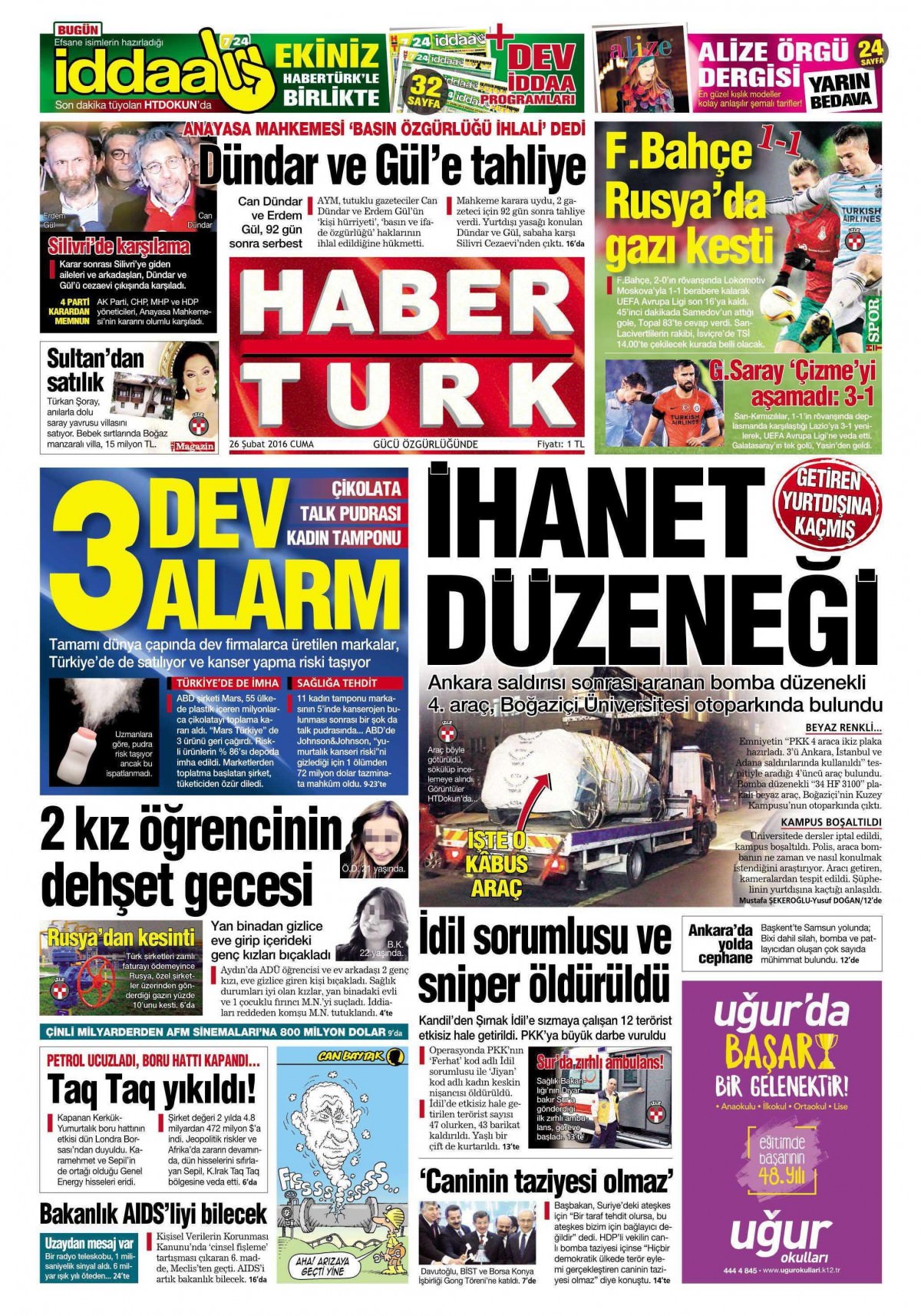 Gazeteler bugün ne yazdı? - 692