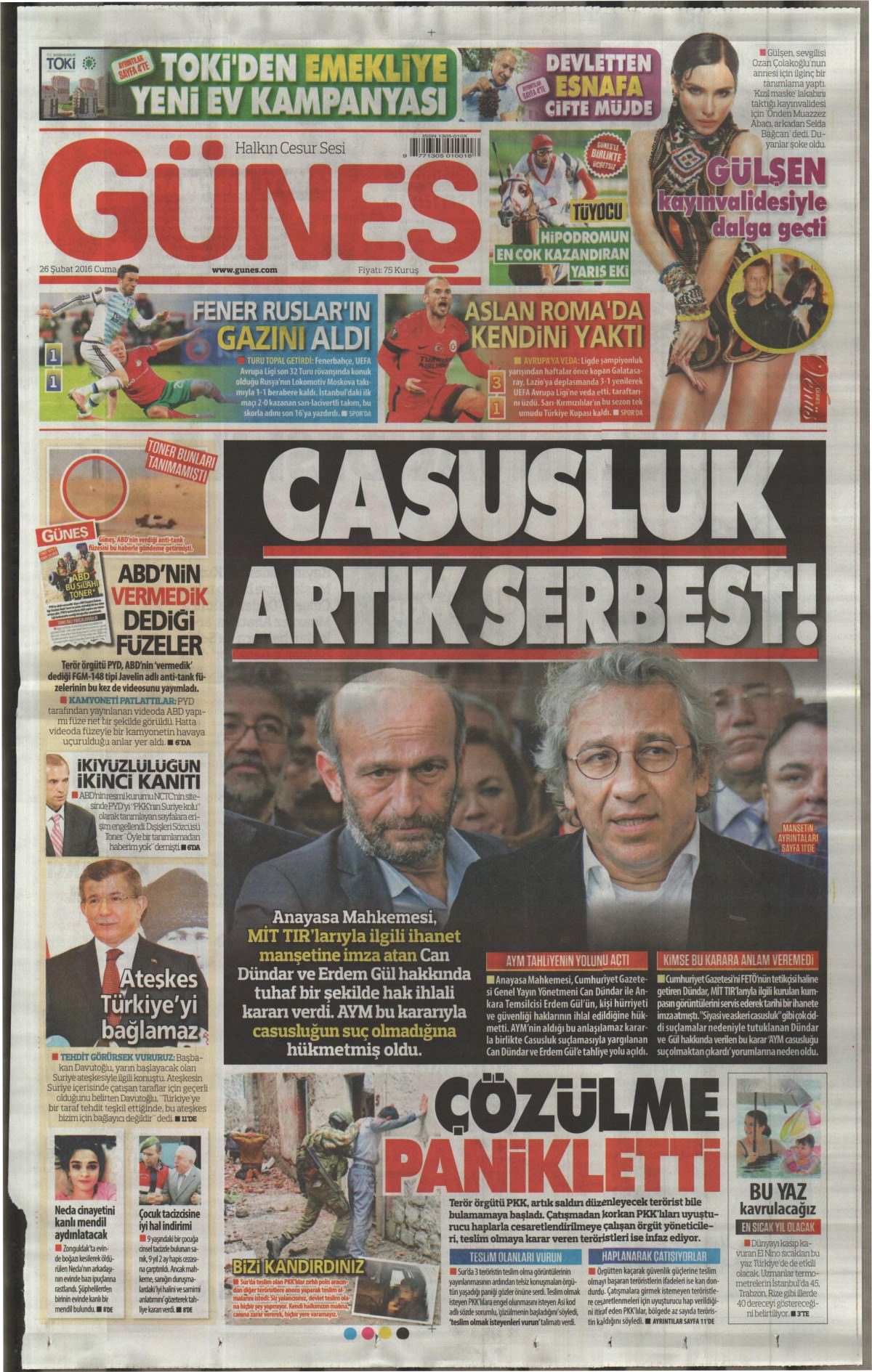 Gazeteler bugün ne yazdı? - 536