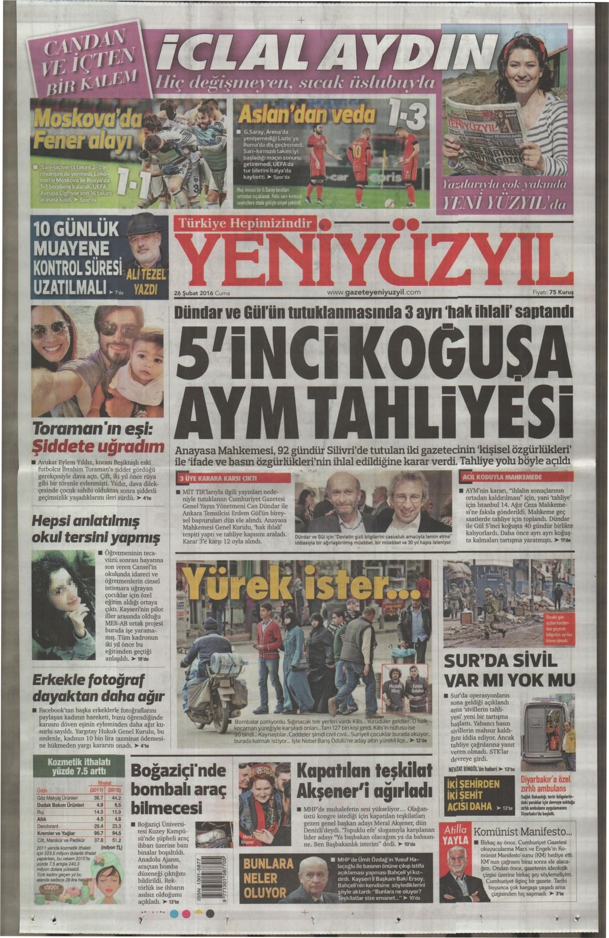 Gazeteler bugün ne yazdı? - 765