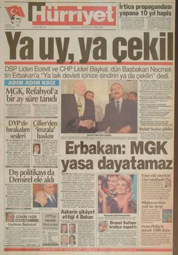 28 Şubat sürecinin unutulmaz manşetleri - 880