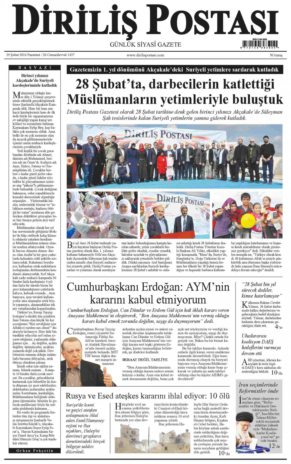 Gazeteler bugün ne yazdı? - 552